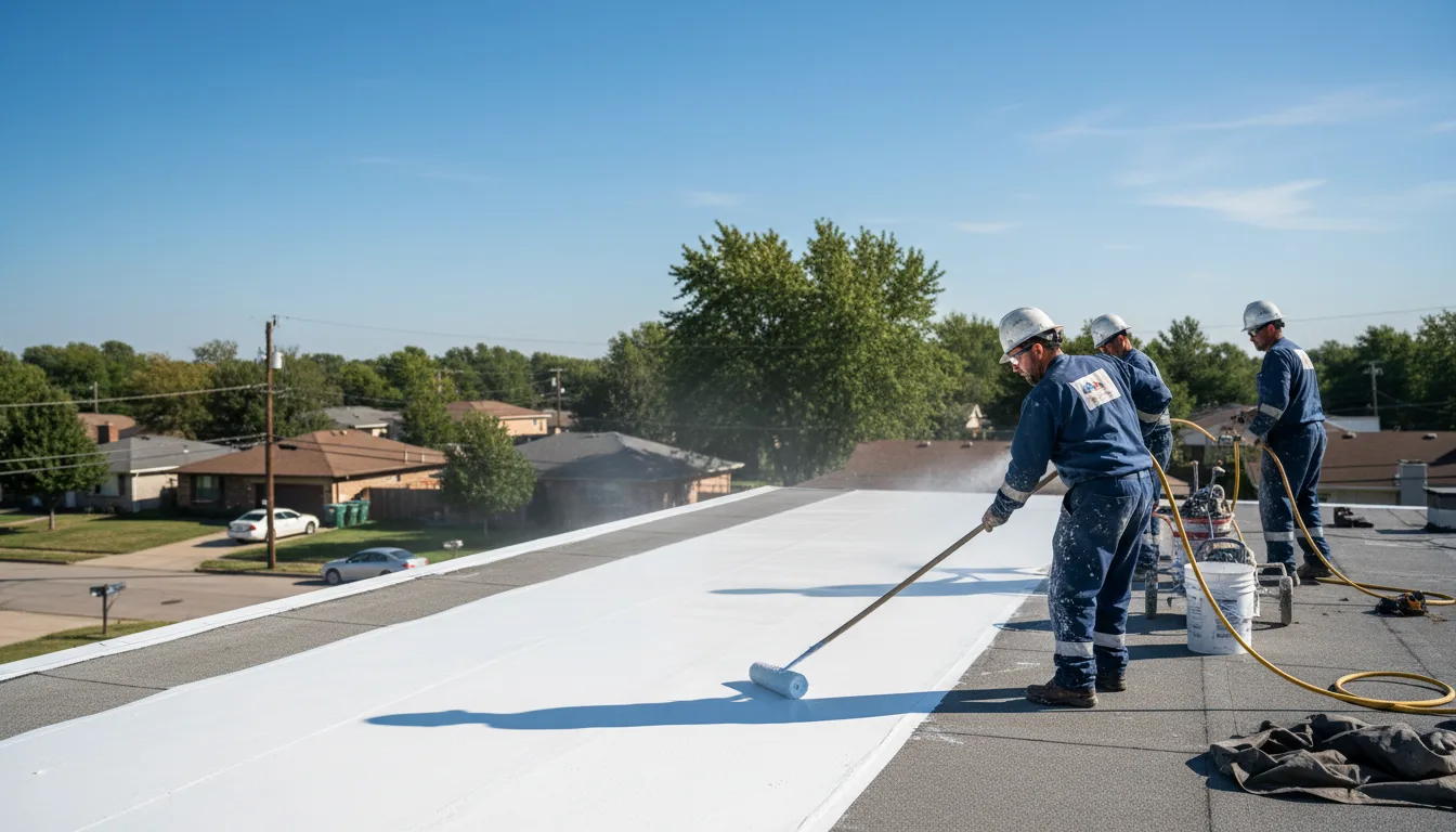 Commercial roof coating in Mississippi near me